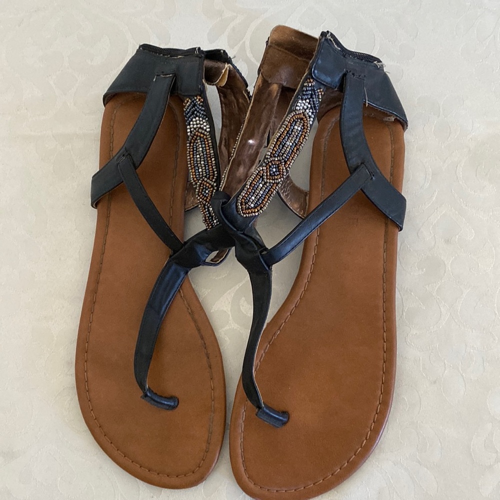 Rampage Beaded Sandals
